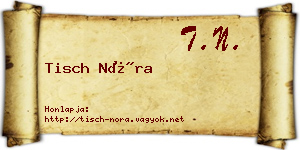 Tisch Nóra névjegykártya